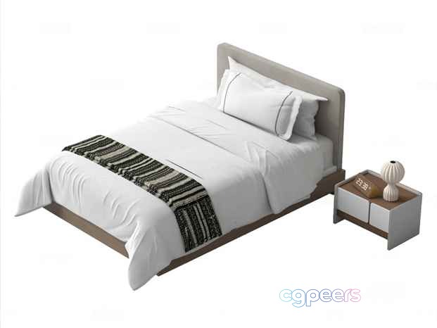 Cozy White Bedroom 3D Model - 1844 - VRAY Render Cozy White Bedroom 3D Model - 1844 - VRAY Render