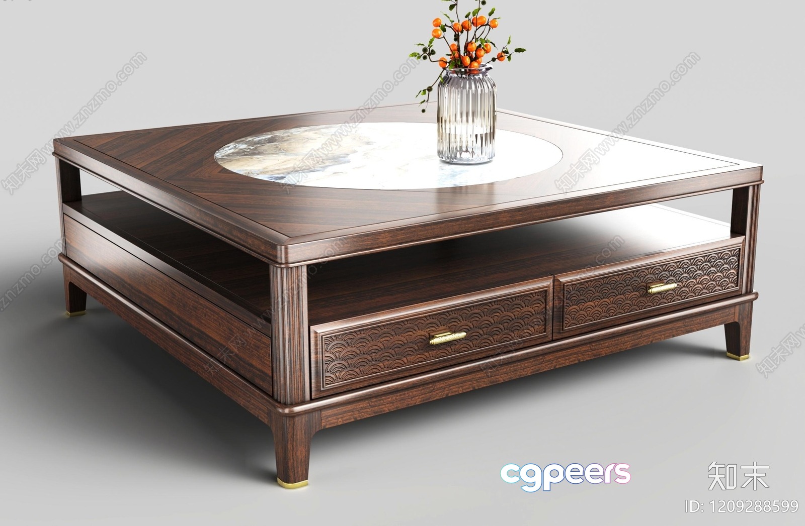 Modern Living Room 3D Model - 18672 - VRAY Render