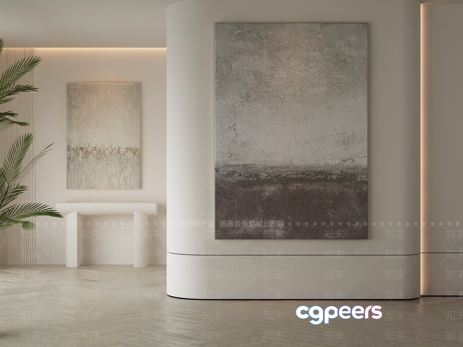 Modern Minimalist Decor 3D Model - 18254 - VRAY Render