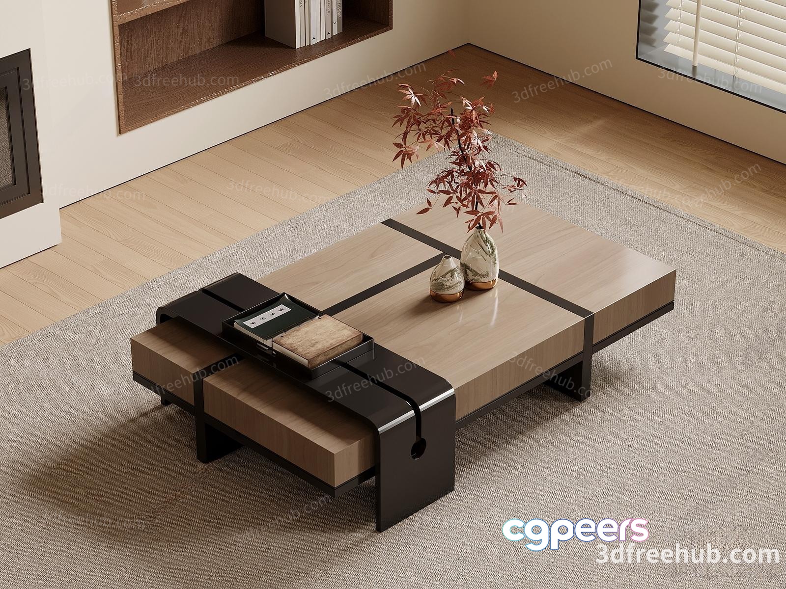 Modern Living Room 3D Model - 18579 - VRAY Render Modern Living Room 3D Model - 18579 - VRAY Render