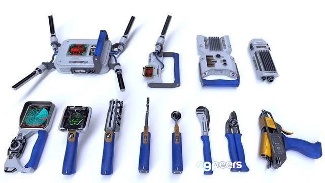 3D Game Assets - Toolkit sci-fi devices set 3D Game Assets - Toolkit sci-fi devices set