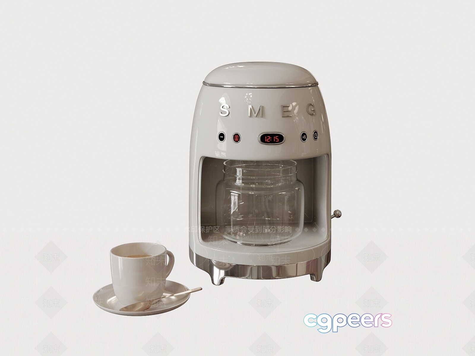 A Coffee Maker 3D Model - 13881 - VRAY Render