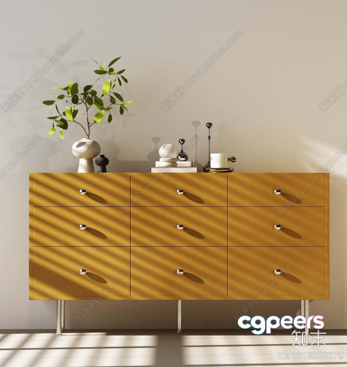 Modern Dresser 3D Model - 3915 - VRAY Render