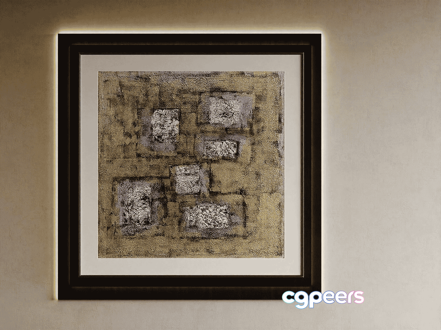 A Framed Art Piece 3D Model - 17455 - VRAY Render