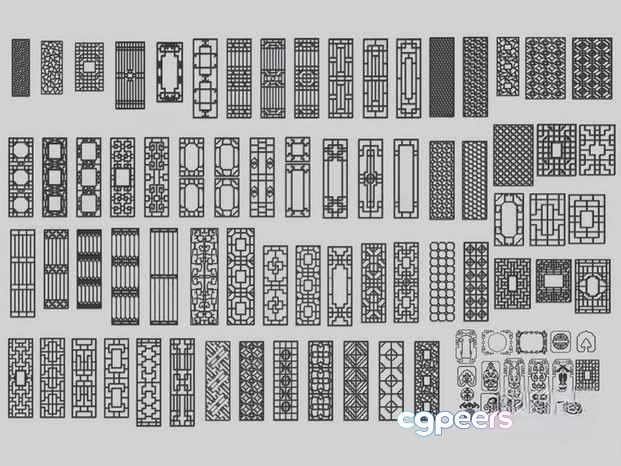 Black And White Door Designs 3D Model - 6007 - VRAY Render