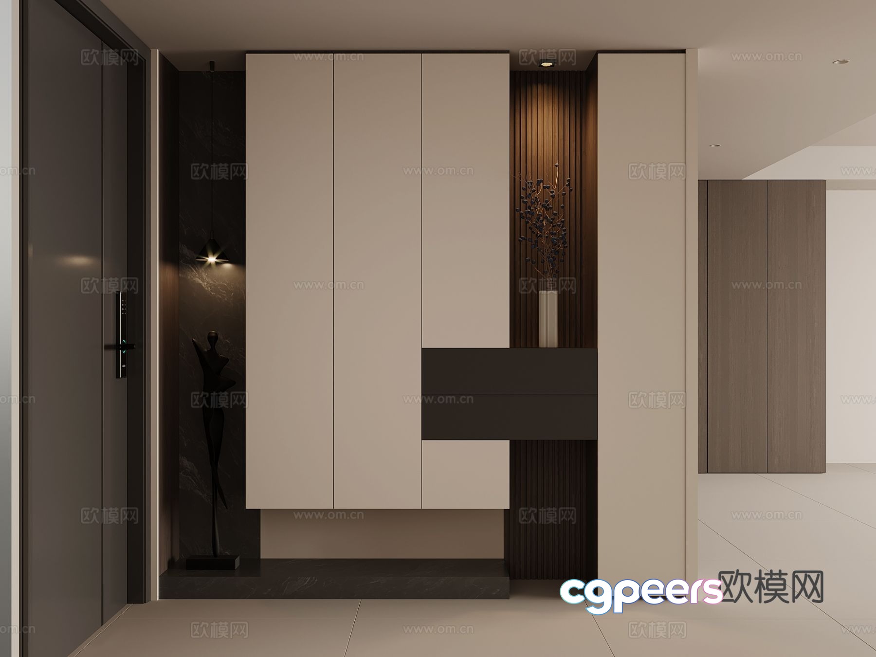 Modern Minimalist Interior 3D Model - 13034 - VRAY Render