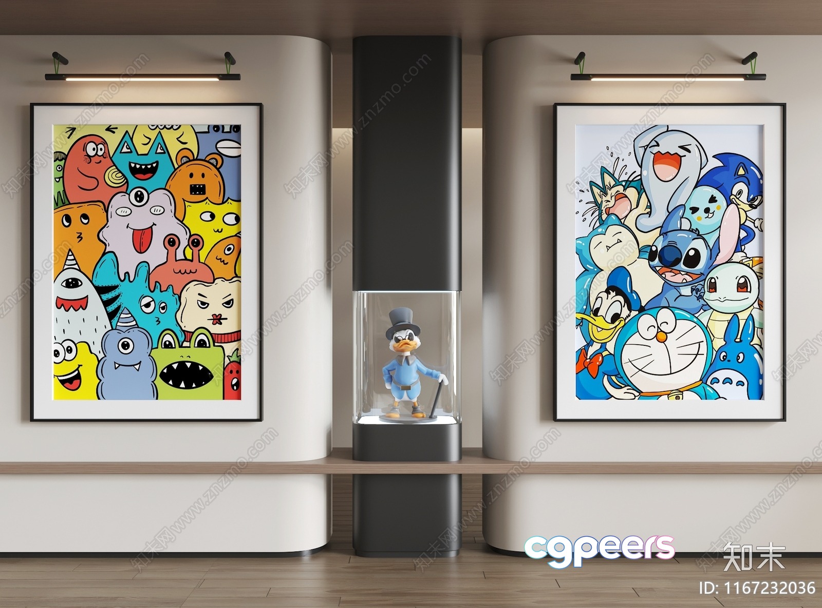 Modern Art Gallery 3D Model - 4675 - VRAY Render