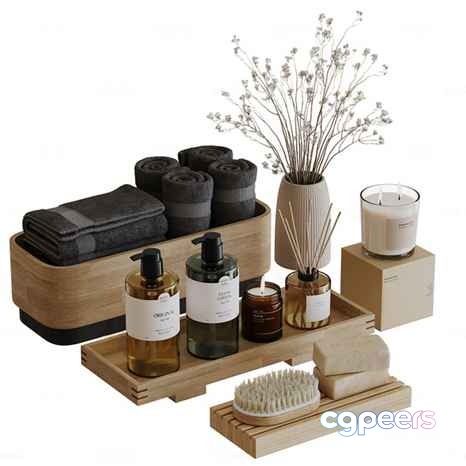 Wooden Bathroom Organizer 3D Model - 6248 - CORONA Render Wooden Bathroom Organizer 3D Model - 6248 - CORONA Render