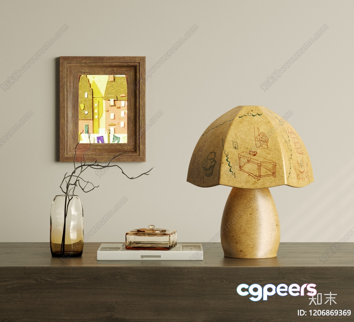 Cozy Home Decor 3D Model - 4208 - CORONA Render Cozy Home Decor 3D Model - 4208 - CORONA Render