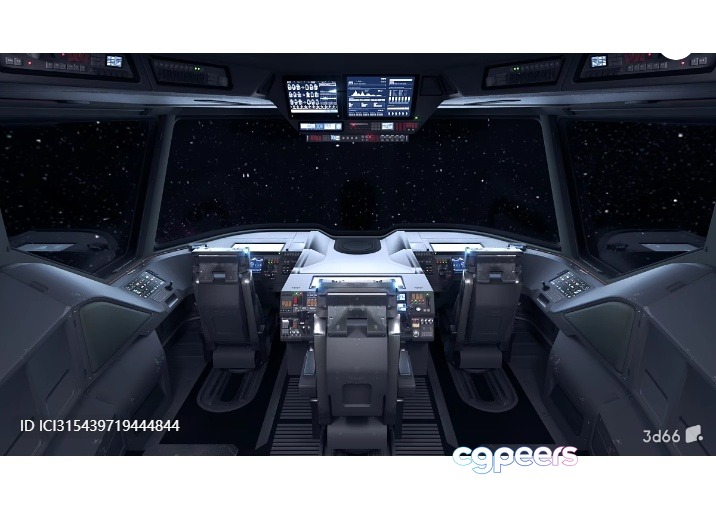 Spacecraft Cockpit 3D Model - 304 - VRAY Render Spacecraft Cockpit 3D Model - 304 - VRAY Render