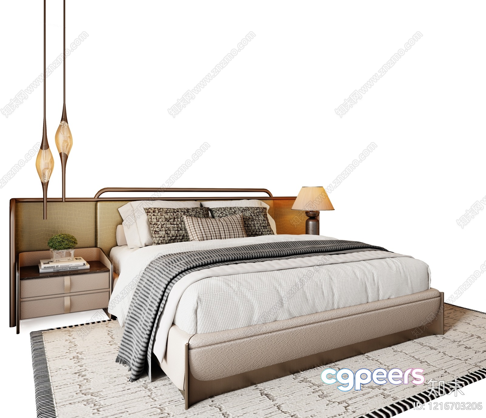Cozy Bedroom 3D Model - 18442 - VRAY Render