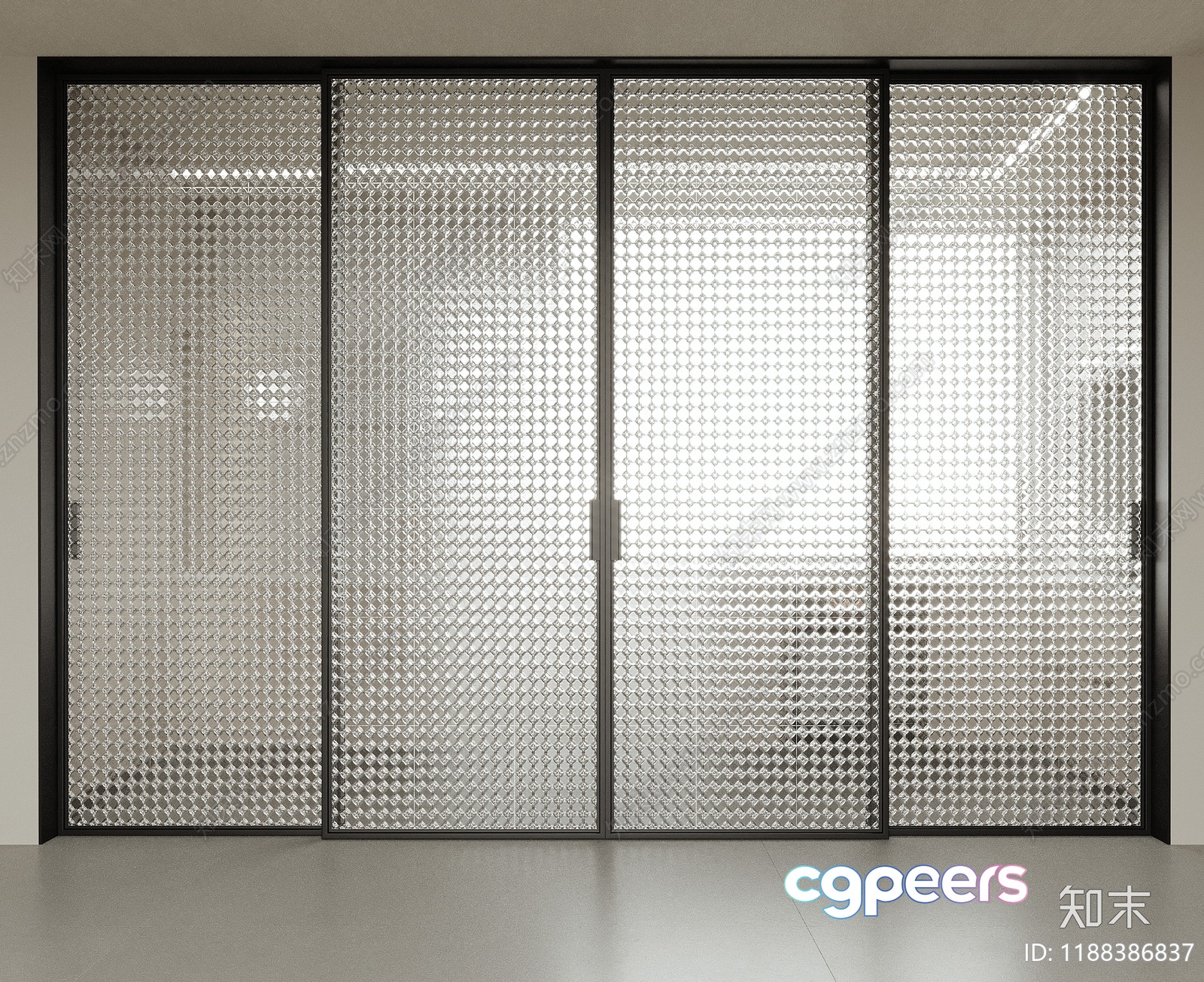 Glass Sliding Doors 3D Model - 23696 - VRAY Render Glass Sliding Doors 3D Model - 23696 - VRAY Render