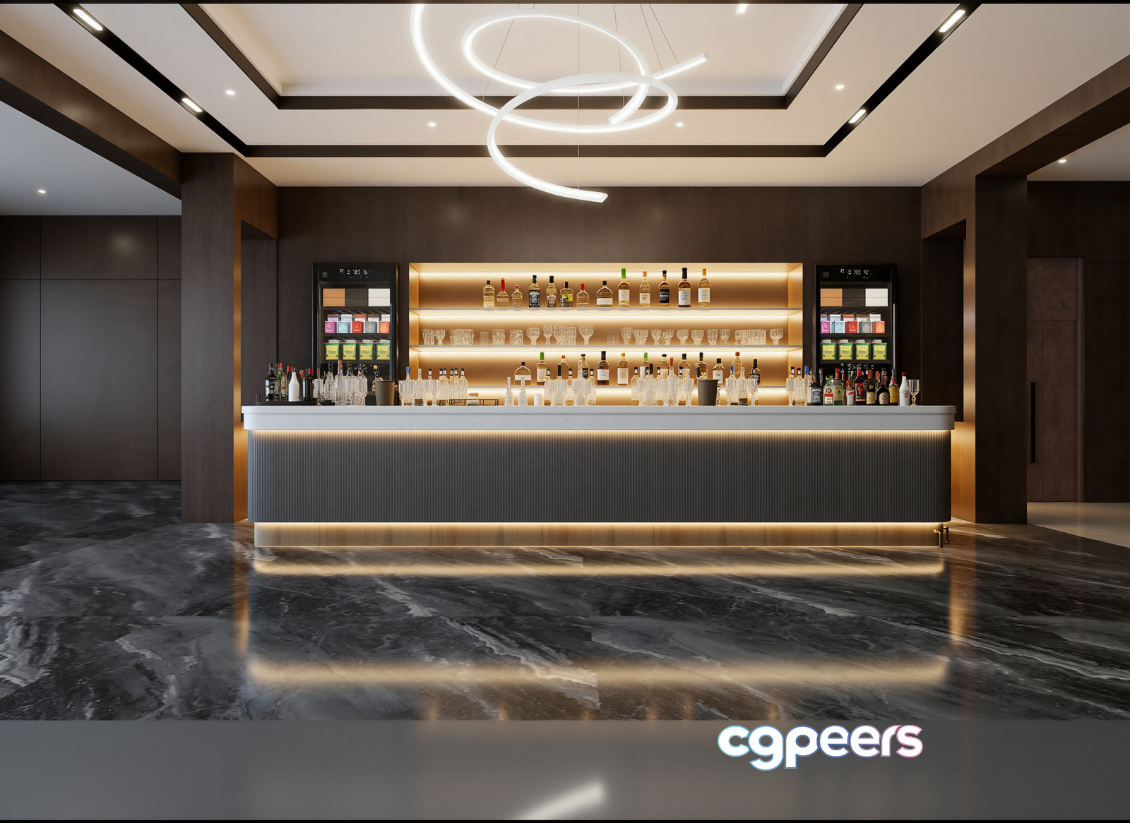 Modern Bar Area 3D Model - 16843 - VRAY Render Modern Bar Area 3D Model - 16843 - VRAY Render
