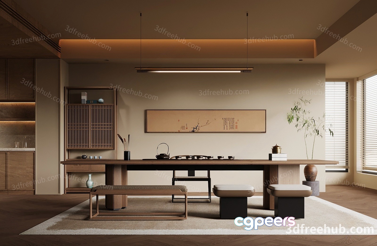 Modern Living Room 3D Model - 21177 - VRAY Render Modern Living Room 3D Model - 21177 - VRAY Render