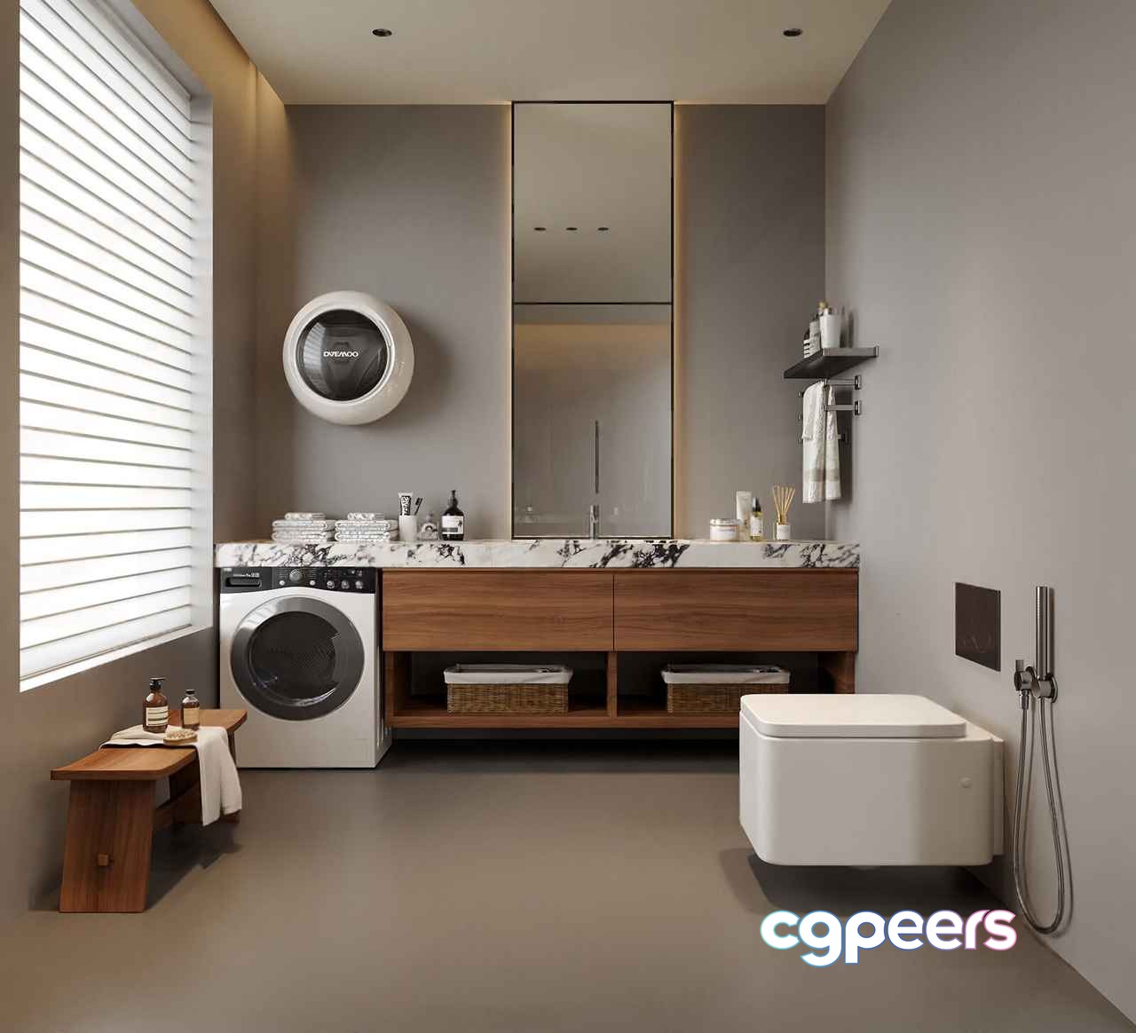 Modern Bathroom Design 3D Model - 786 - CORONA Render Modern Bathroom Design 3D Model - 786 - CORONA Render