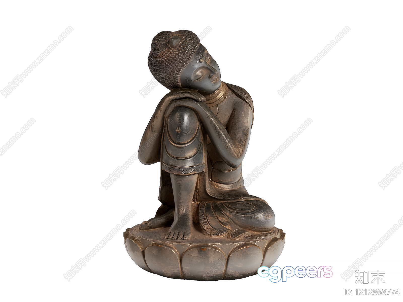 A Buddha Statue 3D Model - 13926 - VRAY Render A Buddha Statue 3D Model - 13926 - VRAY Render