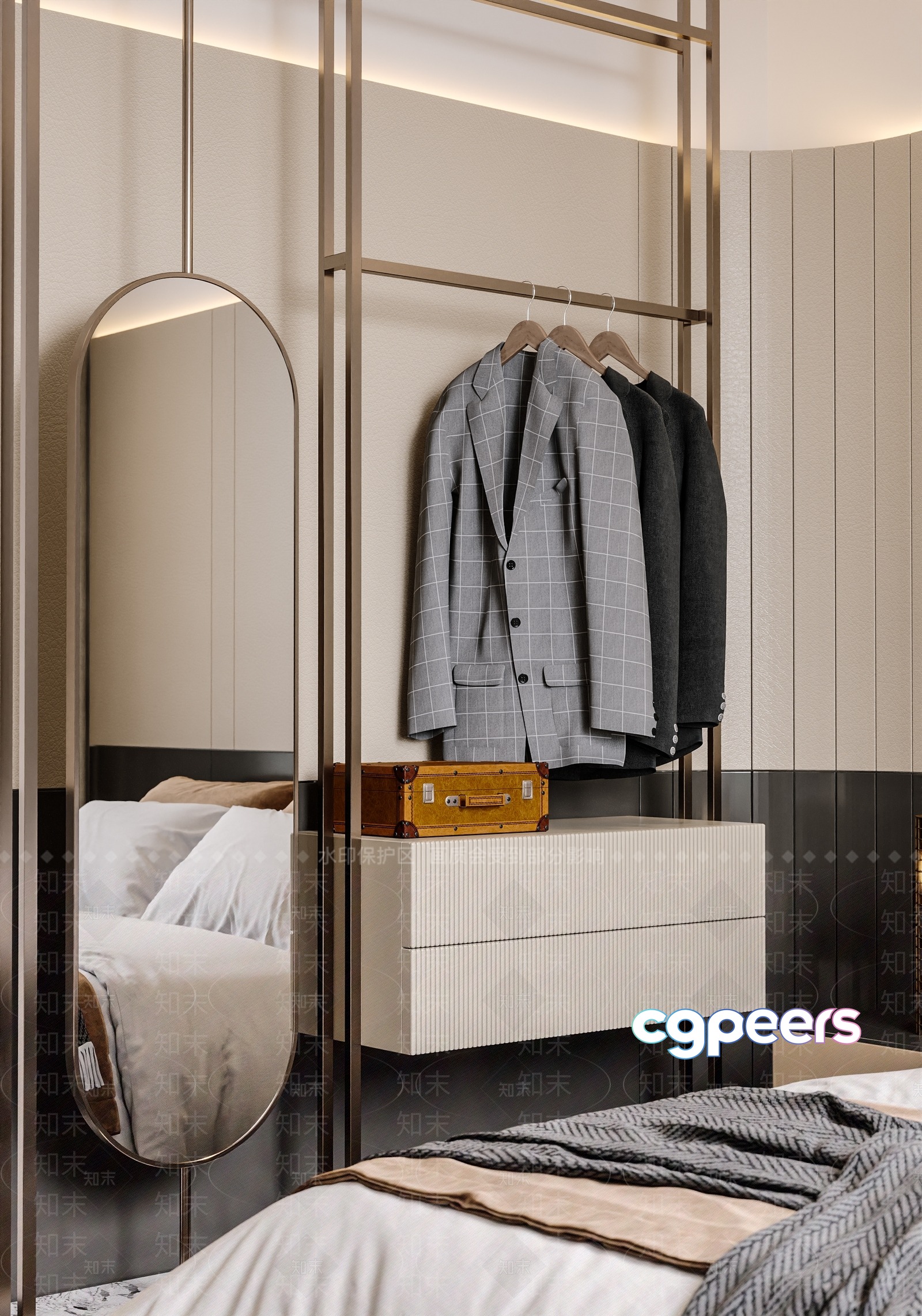 Cozy Modern Bedroom 3D Model - 16000 - VRAY Render Cozy Modern Bedroom 3D Model - 16000 - VRAY Render
