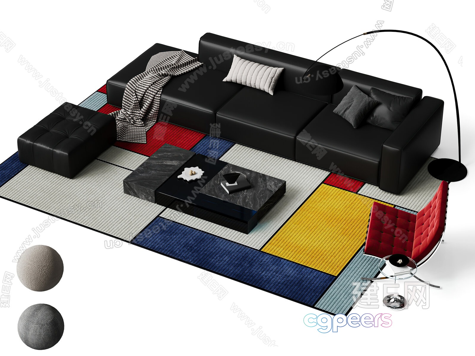 Modern Living Room 3D Model - 4650 - VRAY Render Modern Living Room 3D Model - 4650 - VRAY Render