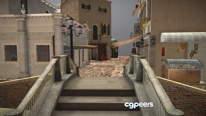 3D Game Assets - Cityscene Venice 3D Game Assets - Cityscene Venice