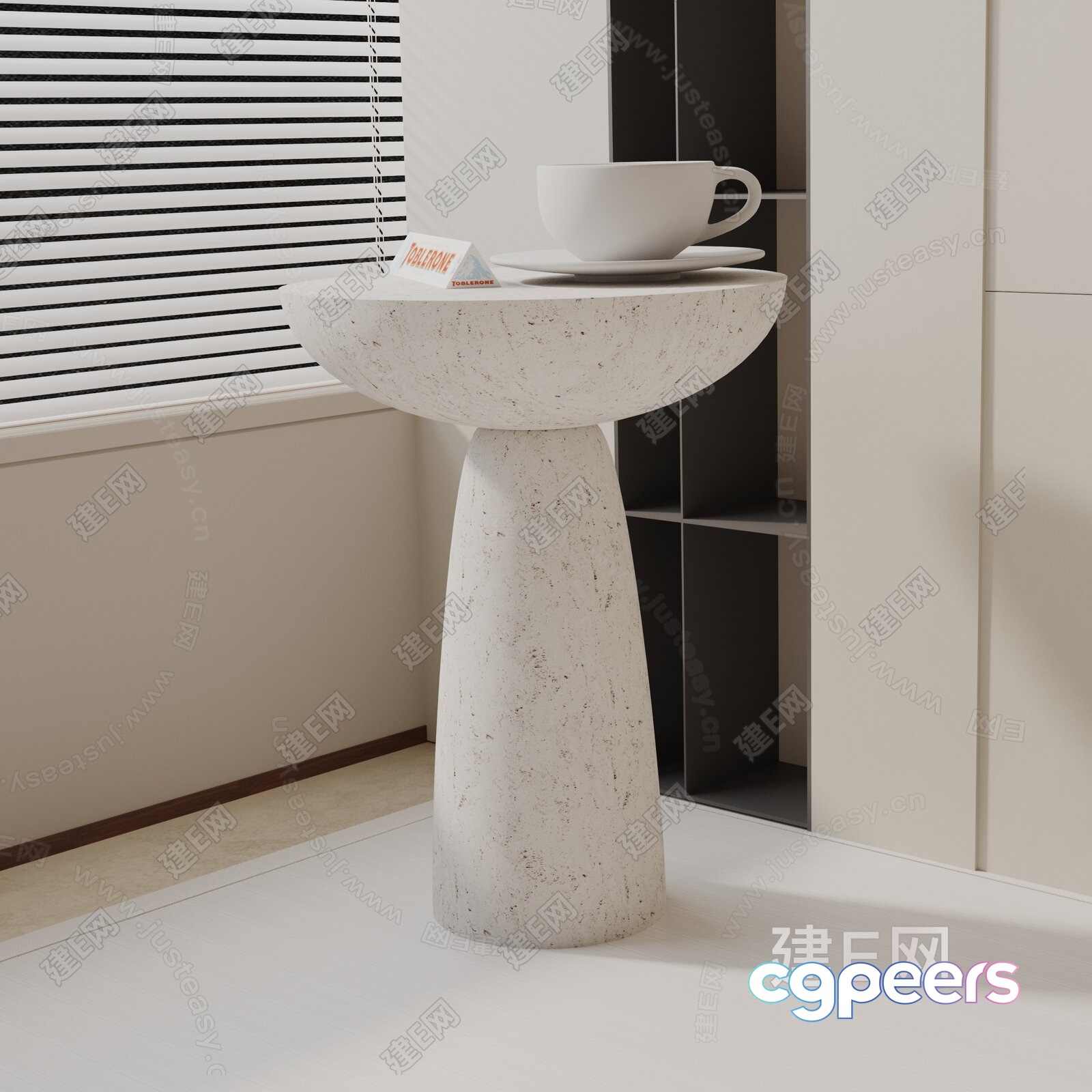 Modern Side Table 3D Model - 18799 - VRAY Render Modern Side Table 3D Model - 18799 - VRAY Render