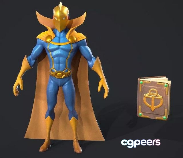 3D Game Assets - Dr Fate Low-poly 3D Game Assets - Dr Fate Low-poly