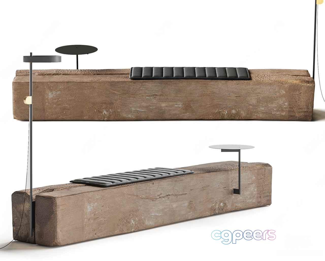 Modern Rustic Furniture 3D Model - 8293 - VRAY Render