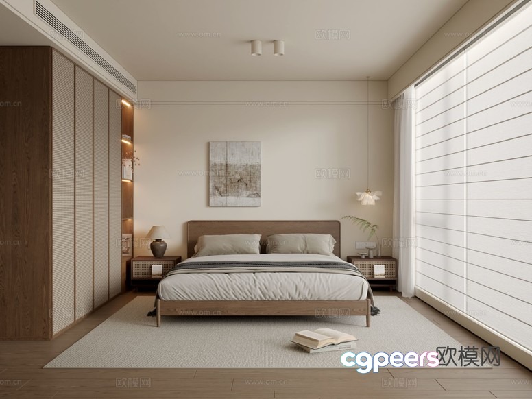 Cozy Bedroom 3D Model - 1492 - VRAY Render