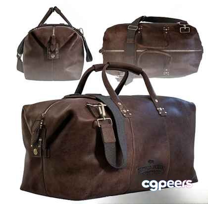 Brown Leather Bag 3D Model - 7756 - VRAY Render
