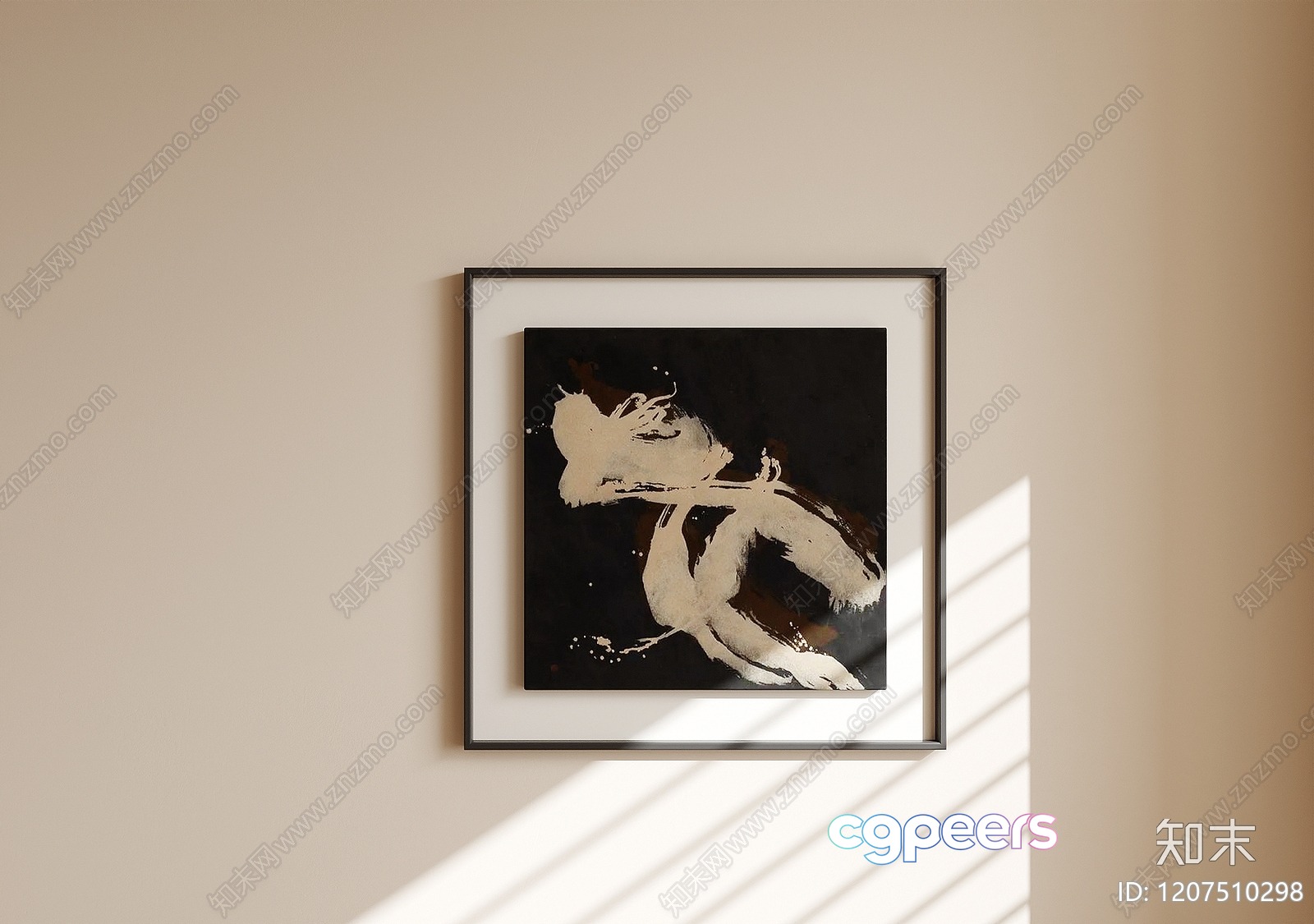 A Framed Art Piece 3D Model - 4405 - VRAY Render