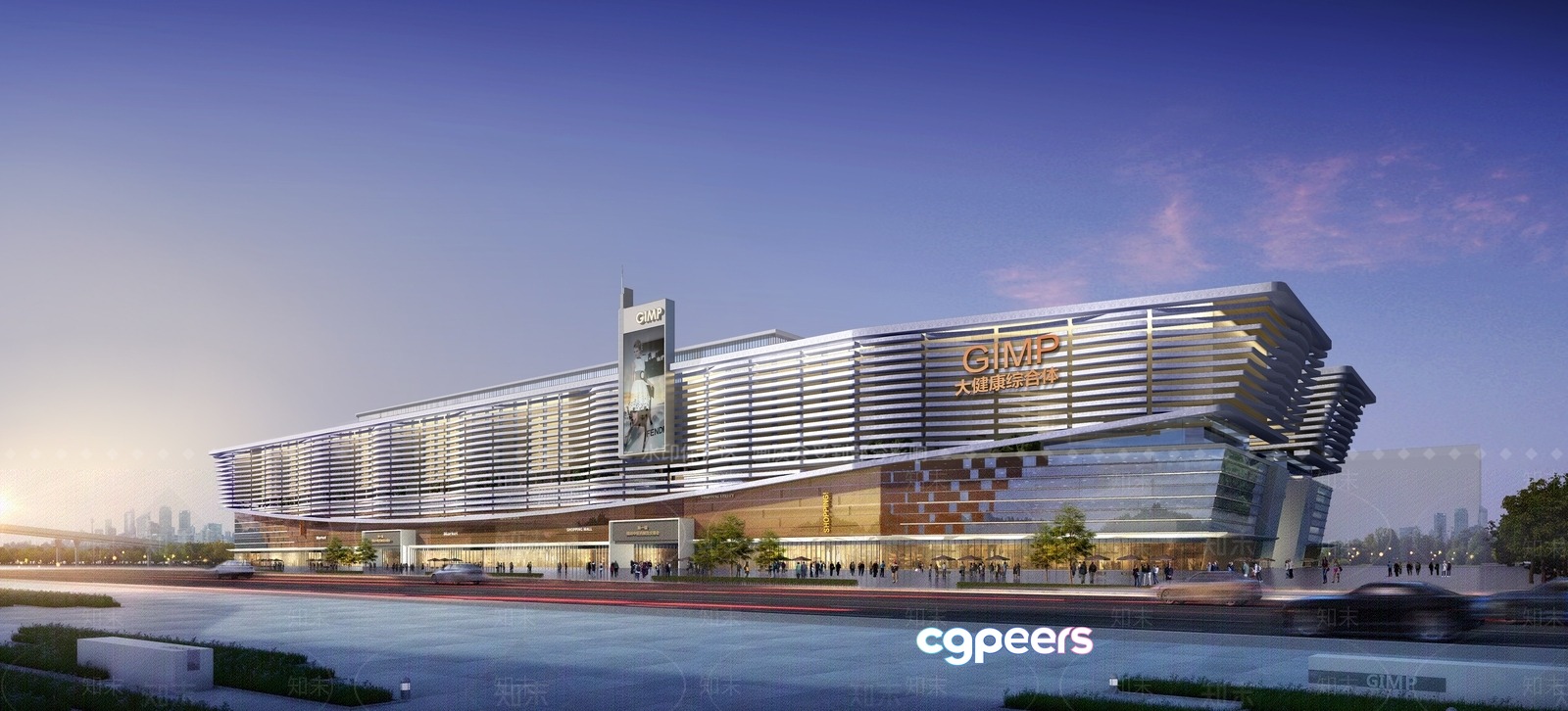 A Modern Building 3D Model - 741 - VRAY Render A Modern Building 3D Model - 741 - VRAY Render