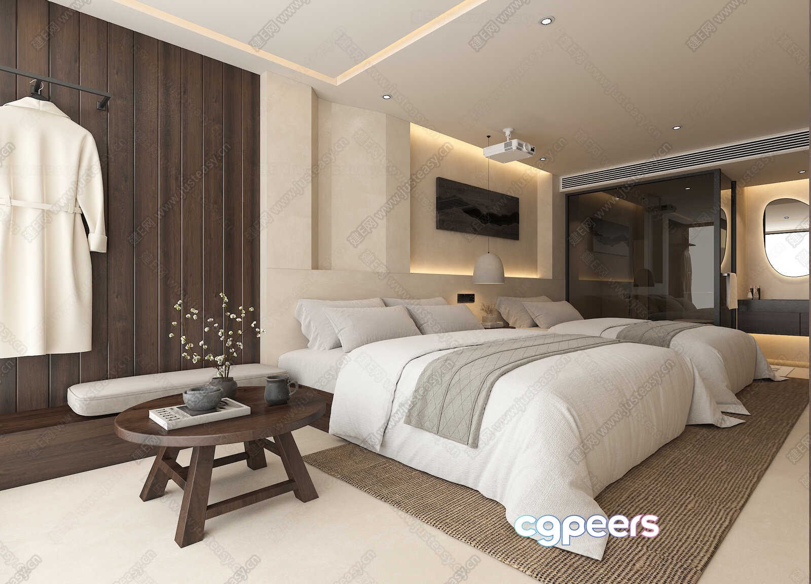 Cozy Bedroom 3D Model - 11161 - VRAY Render