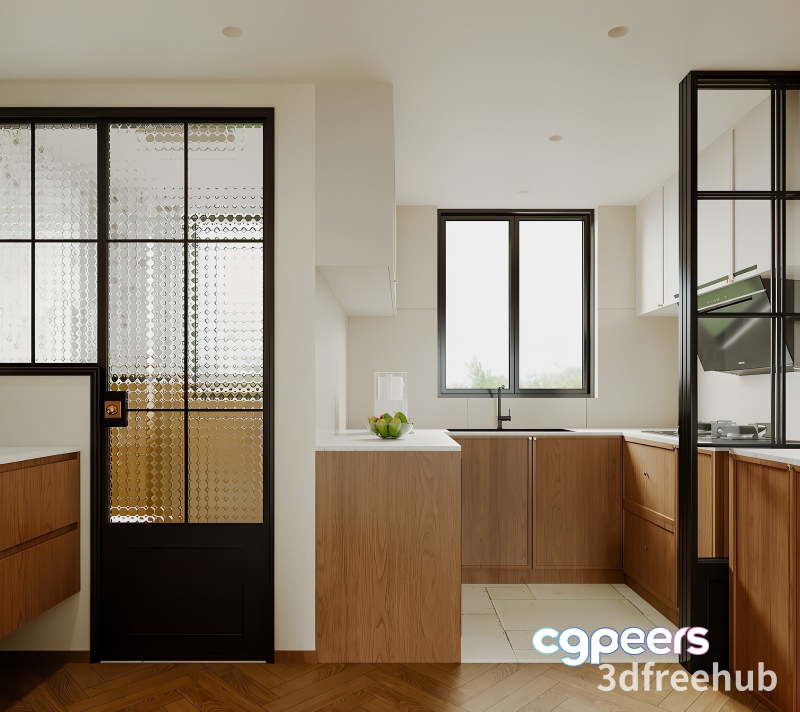 Modern Kitchen Design 3D Model - 23622 - VRAY Render