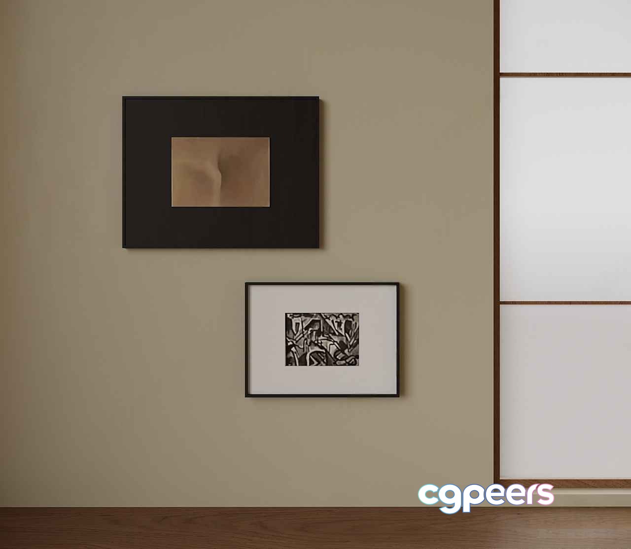 Modern Wall Art 3D Model - 4826 - VRAY Render