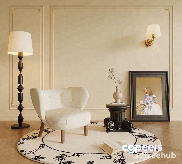 Cozy Living Room 3D Model - 21932 - VRAY Render Cozy Living Room 3D Model - 21932 - VRAY Render