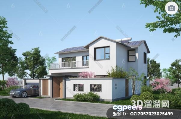A Two-Story House 3D Model - 15289 - VRAY Render A Two-Story House 3D Model - 15289 - VRAY Render