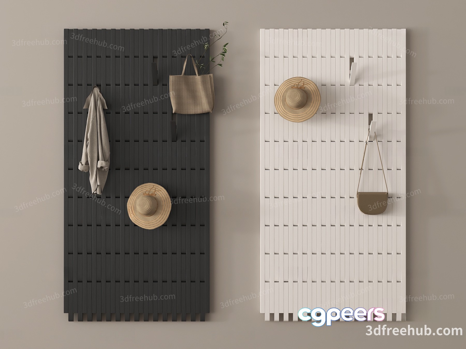 Cozy Neutral-Colored Wall Decor 3D Model - 20939 - VRAY Render Cozy Neutral-Colored Wall Decor 3D Model - 20939 - VRAY Render