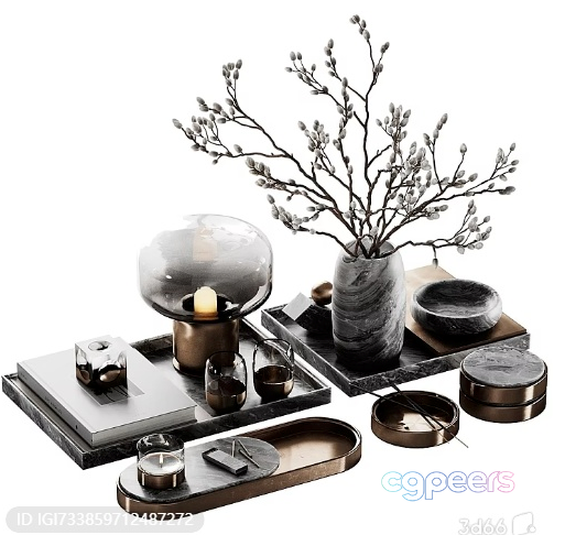 Modern Home Decor 3D Model - 18464 - VRAY Render Modern Home Decor 3D Model - 18464 - VRAY Render