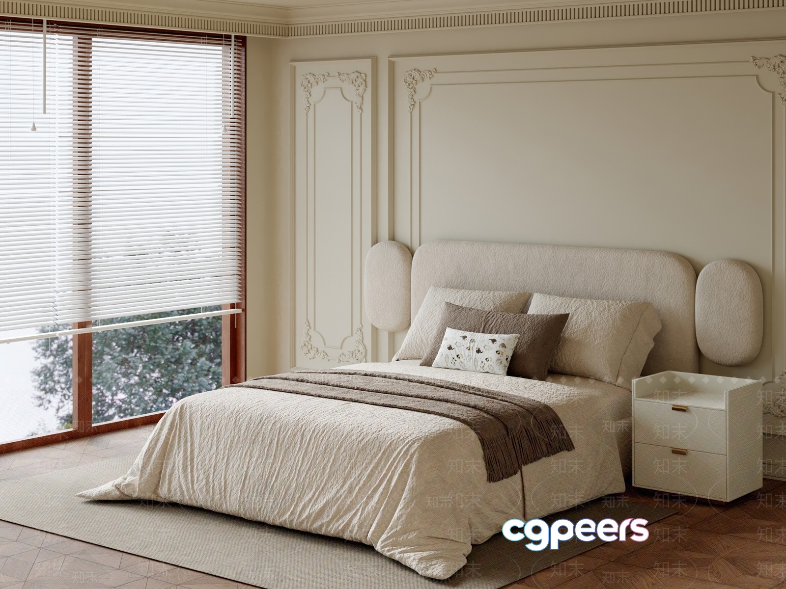 Cozy Bedroom 3D Model - 2351 - VRAY Render Cozy Bedroom 3D Model - 2351 - VRAY Render