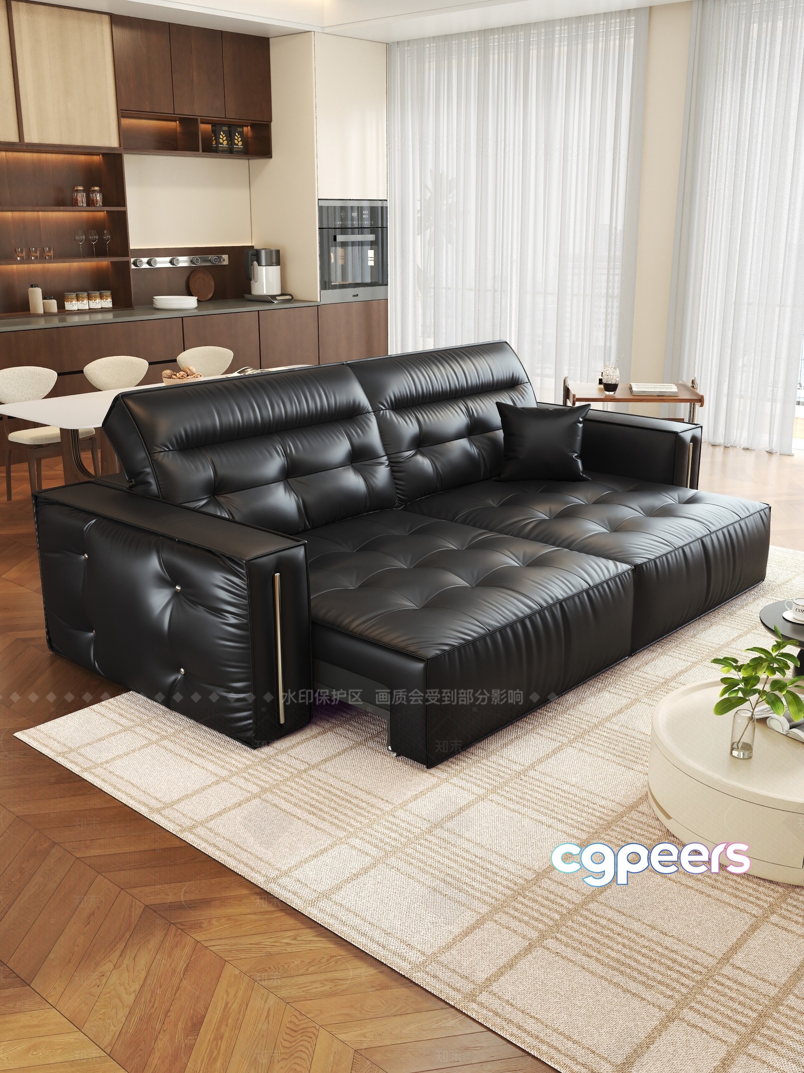Modern Living Room 3D Model - 4151 - VRAY Render