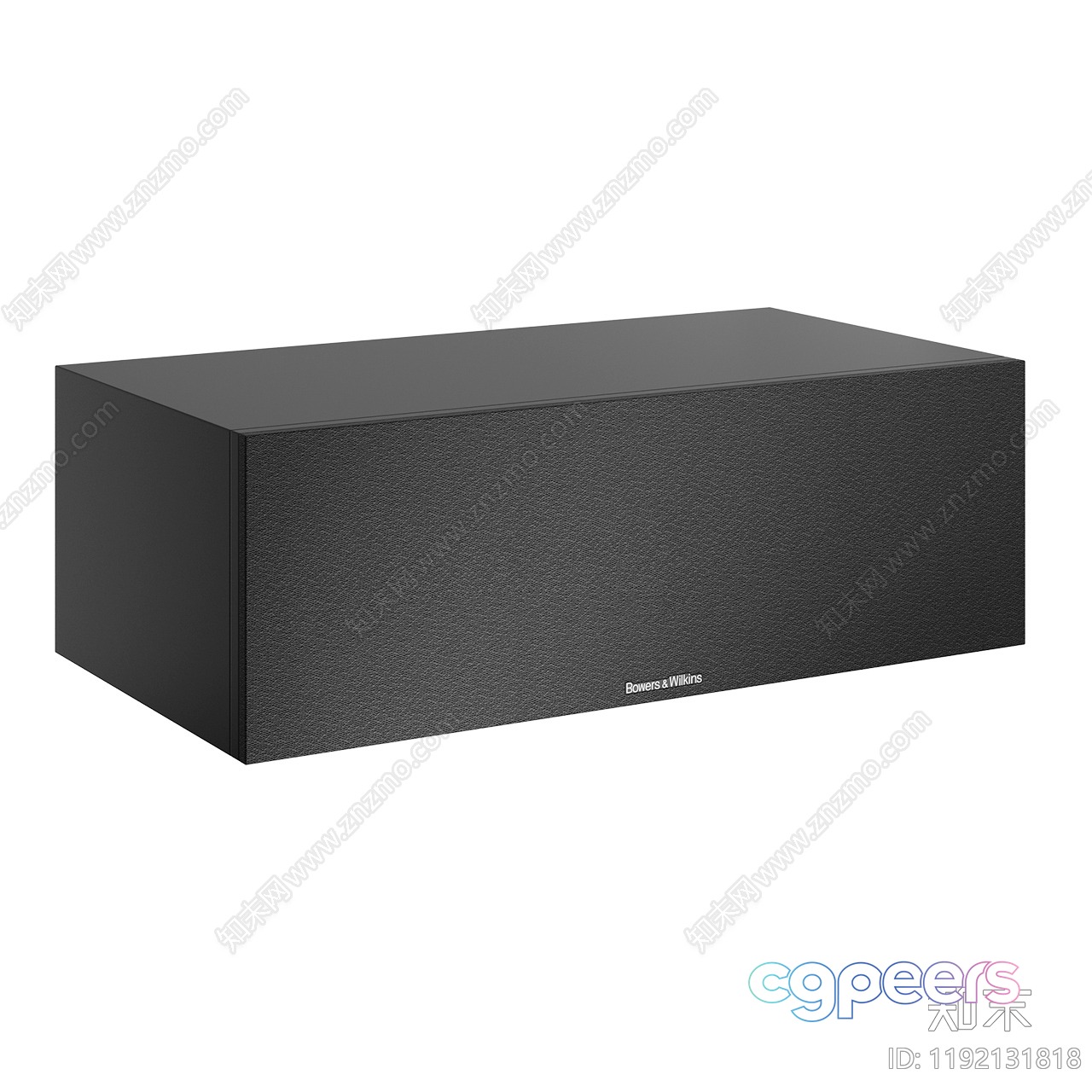 A Black Speaker With The Bowers & Wilkins Logo 3D Model - 16403 - VRAY Render A Black Speaker With The Bowers & Wilkins Logo 3D Model - 16403 - VRAY Render