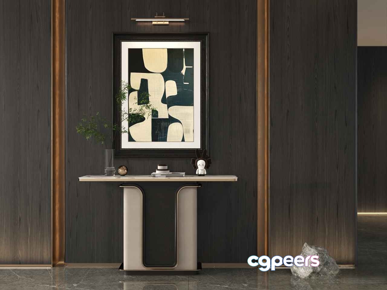Modern Console Table 3D Model - 15764 - VRAY Render