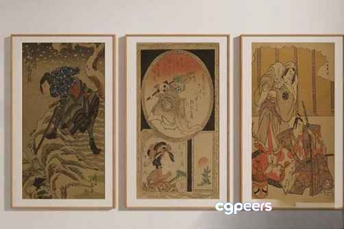 Japanese Art Prints 3D Model - 7680 - VRAY Render Japanese Art Prints 3D Model - 7680 - VRAY Render