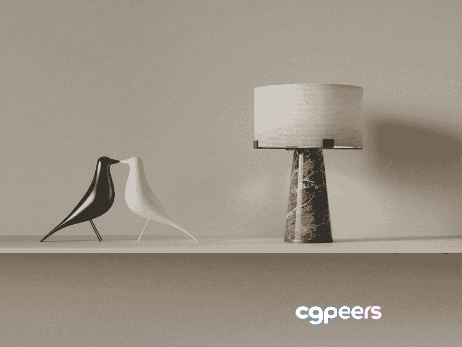 Modern Table Lamp 3D Model - 14920 - VRAY Render Modern Table Lamp 3D Model - 14920 - VRAY Render