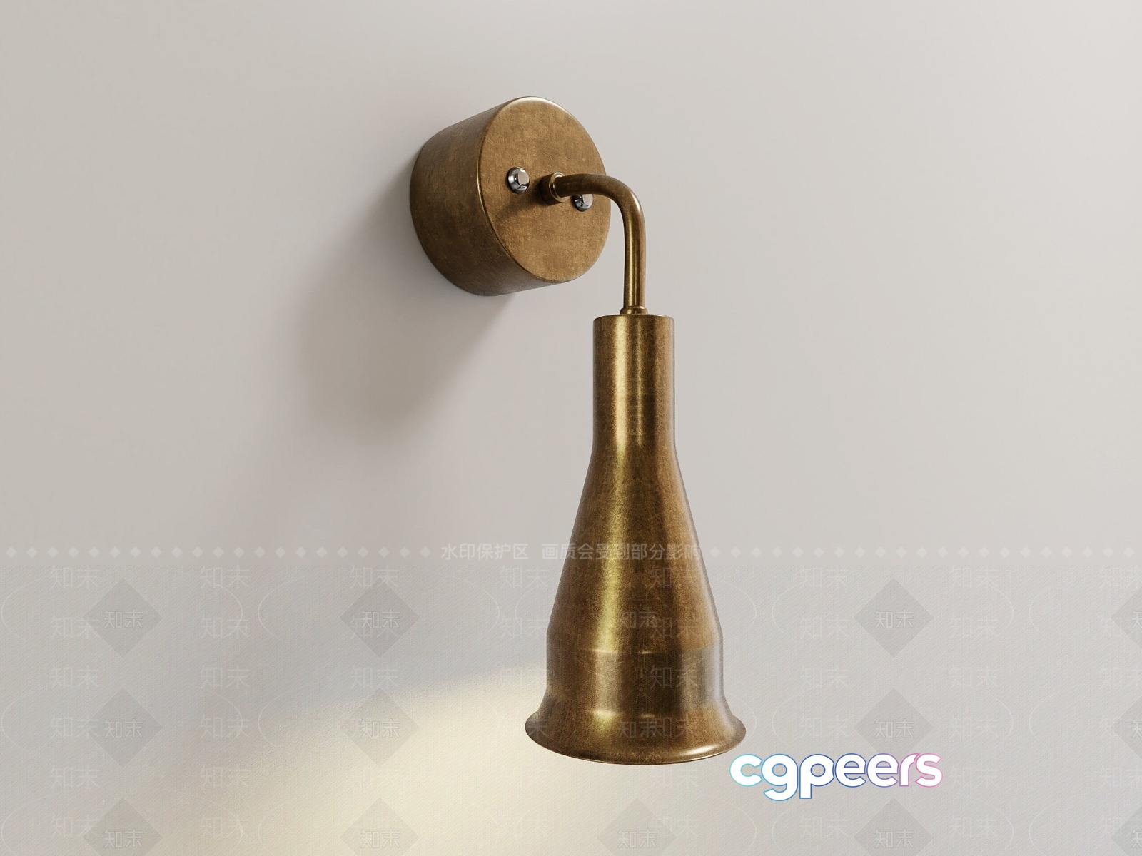 Gold Light Fixture 3D Model - 4217 - VRAY Render Gold Light Fixture 3D Model - 4217 - VRAY Render