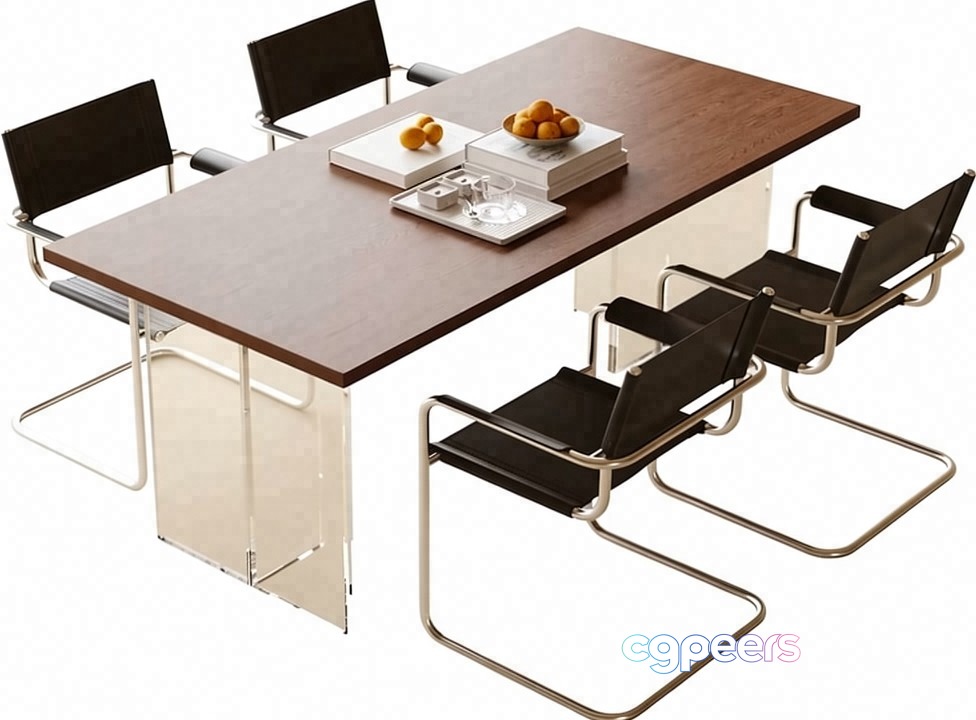 Modern Dining Table 3D Model - 23590 - VRAY Render