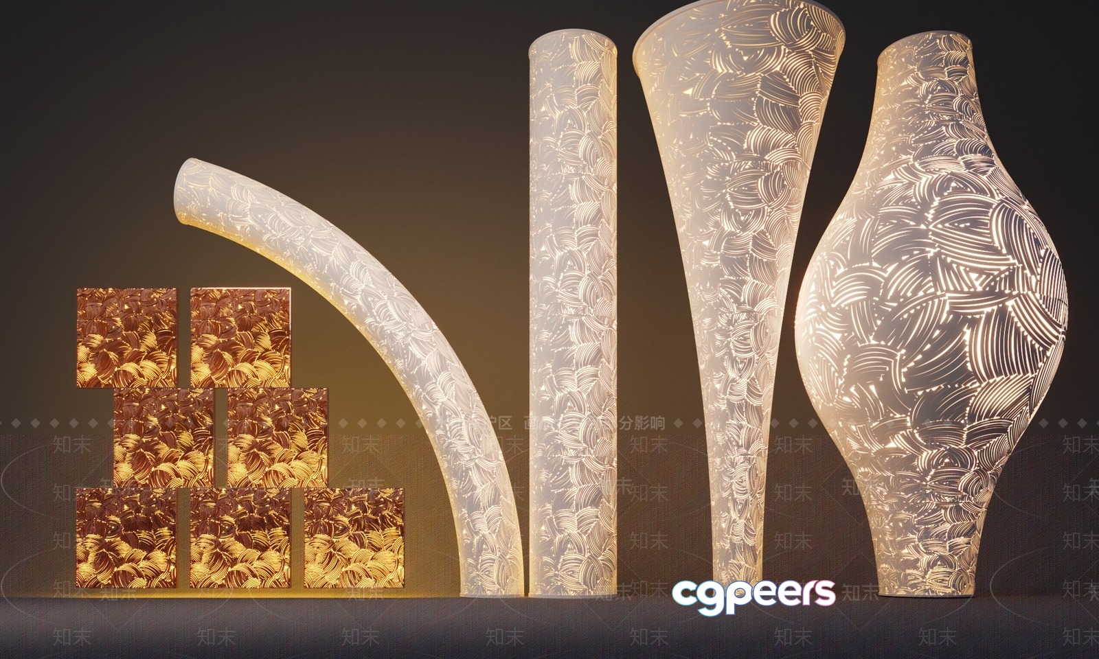 Decorative Glass Vase 3D Model - 19231 - VRAY Render Decorative Glass Vase 3D Model - 19231 - VRAY Render