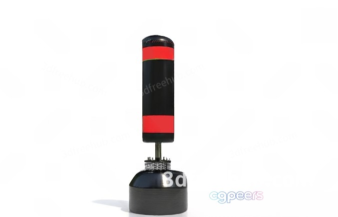 Black And Red Object 3D Model - 21085 - VRAY Render