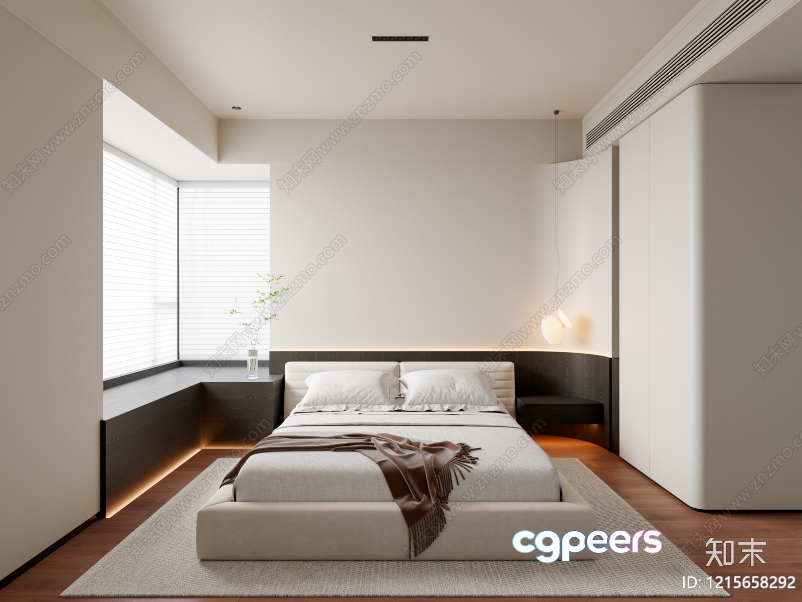 Cozy Bedroom 3D Model - 10189 - VRAY Render Cozy Bedroom 3D Model - 10189 - VRAY Render