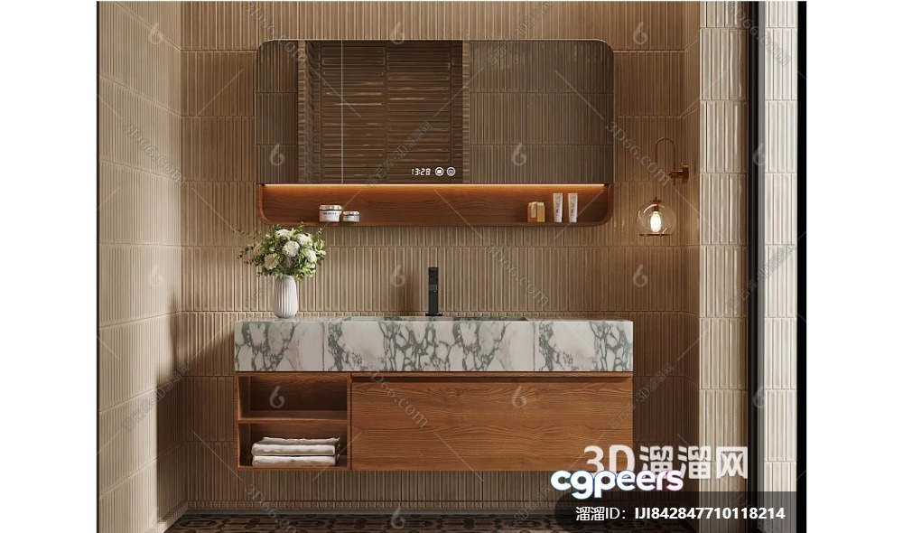 A Modern Bathroom 3D Model - 6301 - VRAY Render