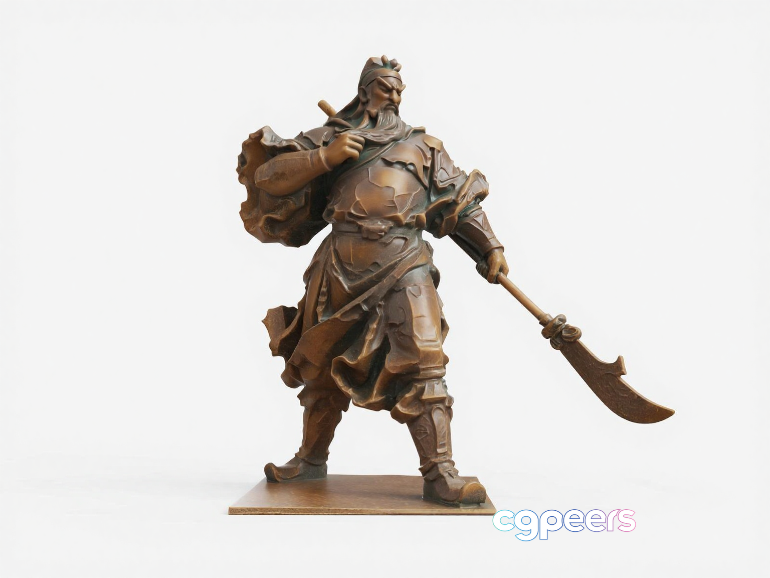 Ancient Bronze Statue 3D Model - 7706 - VRAY Render Ancient Bronze Statue 3D Model - 7706 - VRAY Render